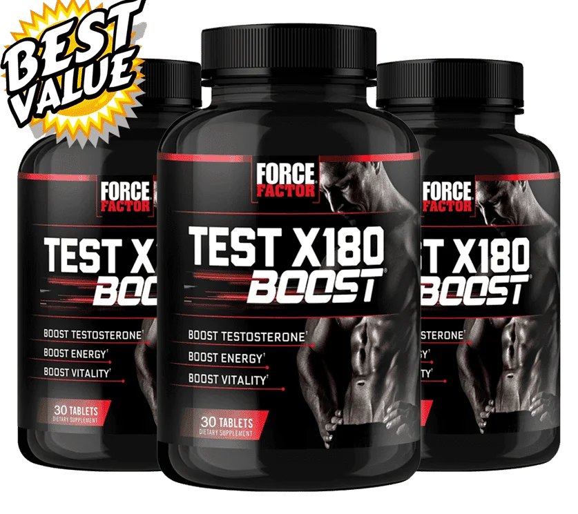 Force Factor Test X180 Boost 3 bottles